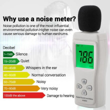 Sound Level Meter, Compact Decibel Meter - Digital Noise Measurement
