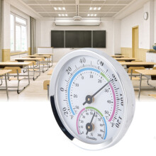 Mini-Innenraum-Thermometer-Hygrometer 5,7 cm Silber, 2-in-1-Messgerät