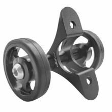 PODAY Superlight Bicycle Easywheel Aluminum Alloy for Mudguard Rollers Wheels Easy Install Double Wheels Black