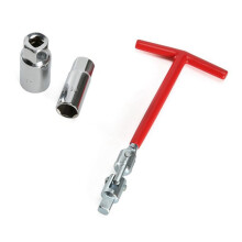 TäNdstift Hylsnyckel Set Fabriks Hylsnyckel RöTt Handtag 4-Delat Set 16mm T-Skiftnyckel