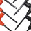 10 Piece Hexagonal Wrench Set with Flat  T-Shaped Red Handle H2-H10 Wrench Blackened Iron Frame 1