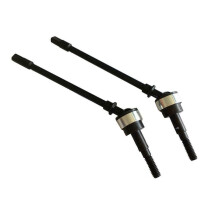 1 Paar RVS Cvd Aandrijfas Vooras Rc Onderdelen voor Axiale Scx10 Crawler Rc Auto Zilver