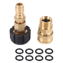 Hogedrukadapterset, M22 14 mm Wartel Naar M22 Metrische Fitting, M22-14 Wartel + 3/8 Inch Stekker, 3/8 Inch Snelkoppeling + M22 Mannelijke