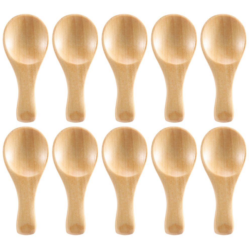 Short Handle 10 Packets Of Small Wooden Spoon, Per 4852351782250