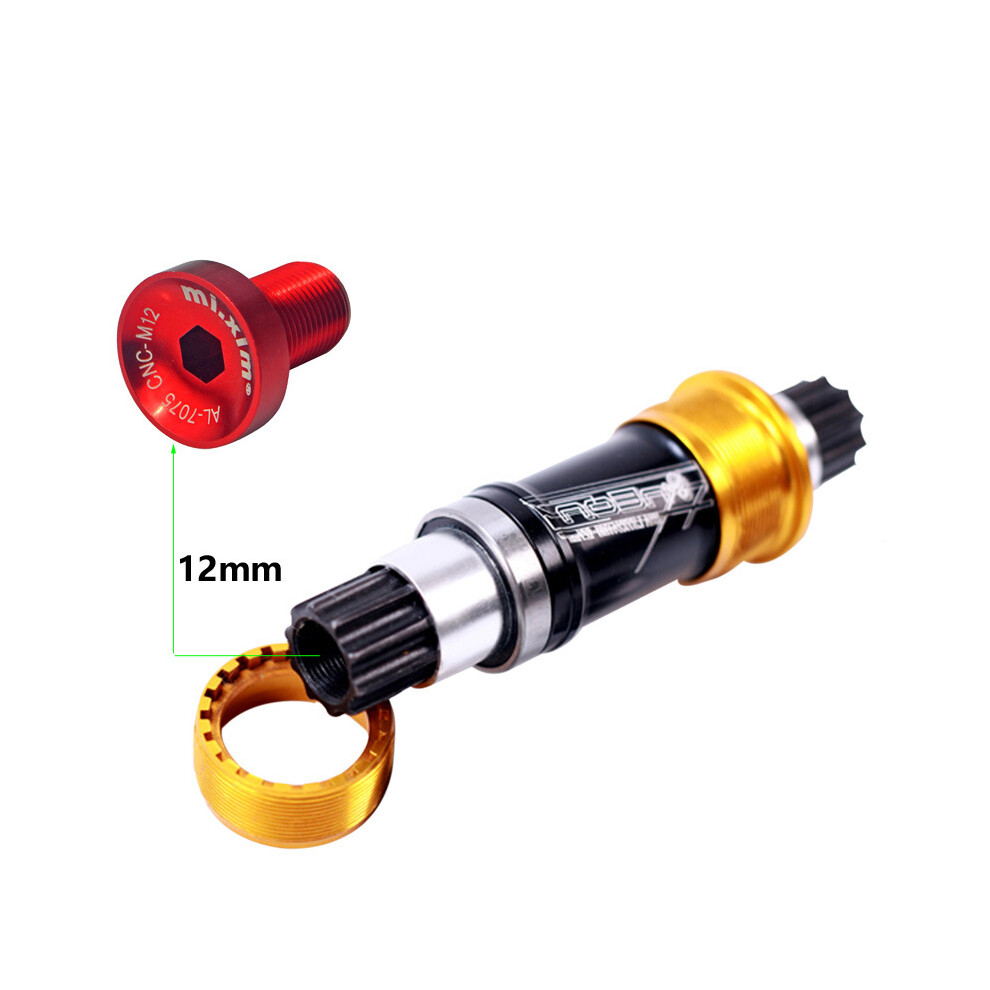 Mi.xim 2Pcs Bicycle Bottom Bracket M12 Crankset Screw Mtb Road Bike Crankset Crank Arm Fixing Bolts Bike Screws Black 6031193791981