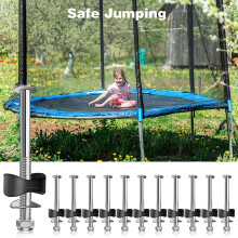 20 Pieces Trampoline Screws Trampoline Accessories Trampoline Stability Tool Screw Parts for Large and Small Trampolines