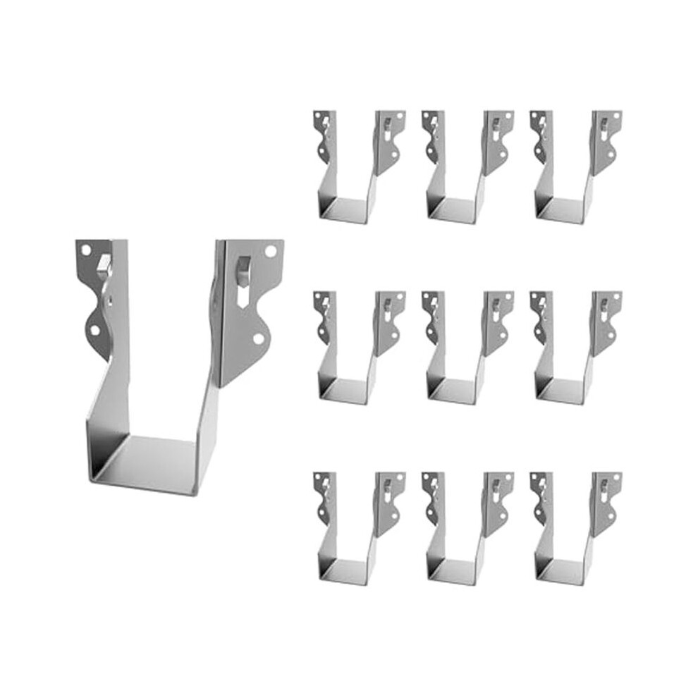 10Pcs Strong Tie Brackets Lu24 2X4 Joist Hanger Galvanizing Face Mount Joist Hangers For Wood Hurricane Ties Rafter Ties 6034202602988
