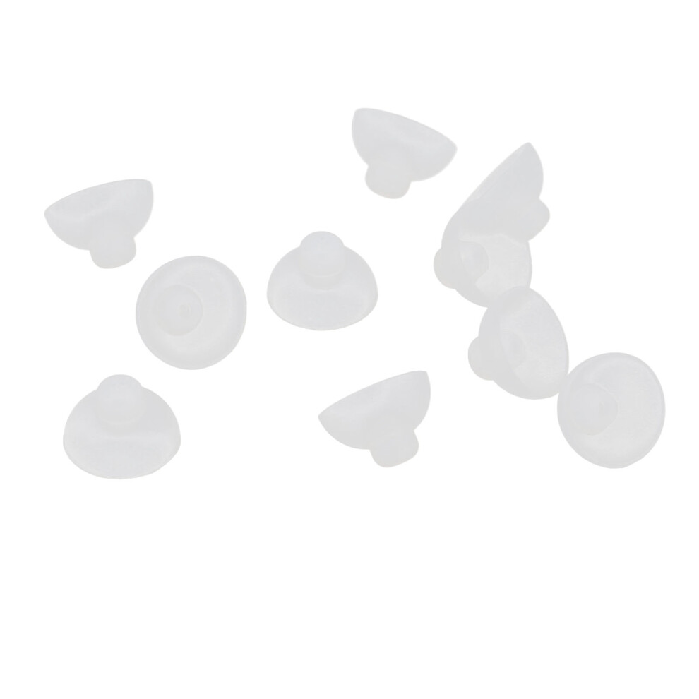 10PCS 12mm Silicone Hearing Aid Domes Closed Ear Tips Washable Detachable