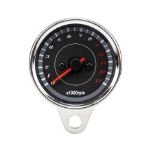 Universal 12V Motorcycle Tachometer Odometer Gauge 13000 RPM Mechanical Classic Design