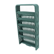 Large Green 5-Tier Book Rack & Storage Shelf 70.6x37x10CM