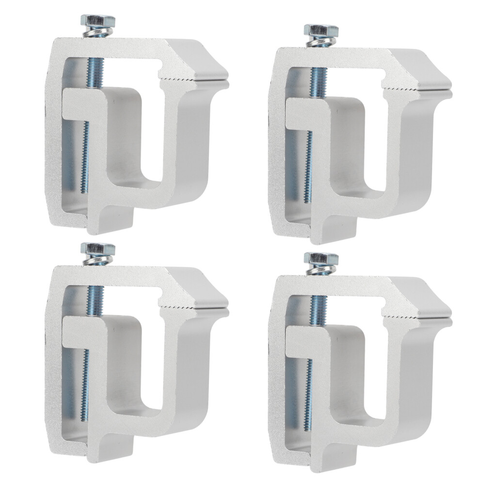 Universal Silvery Truck Topper Clamps 4Pcs For Pickup And Truck Caps 7651375818139
