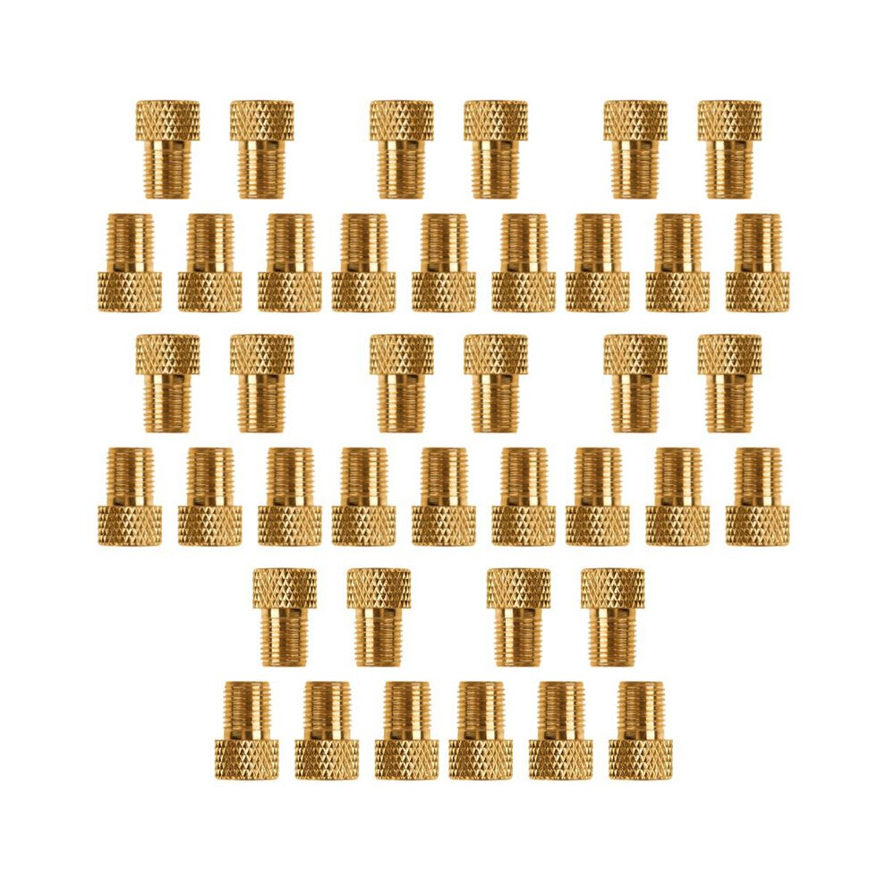 50Pcs Bike Valve Adaptor Pump Bicycle Convert Presta To Schrader Copper Valve Adaptor Gas Nozzle Tube Cycling Tool 6033464630708