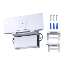 Wall Mount Bracket with Power Supply Holder for Starlink V3 Mesh Router, Durable ABS, Easy Installation
