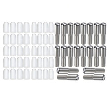 20 Chevilles de Support D'Étagère en Acier Inoxydable de 5 mm (1/4 Pouces) pour Armoires de Cuisine, Broches et Clips Métalliques Réglables