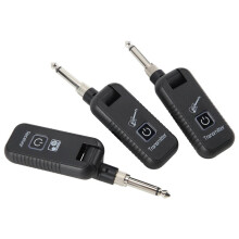 2,4-GHz-Funkgitarrensystem, Wiederaufladbarer Funk-Sender/Empfänger für Gitarren (Musikinstrumente 1 Bis 2)