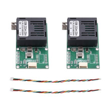 TTL Optical Transceiver Module for-Drone FC RX/TX/AV/VCC/GND, TTL to Fiber Optical Module Terminal Equipment,20KM