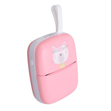 Pink Mini Portable WiFi Thermal Printer, 48mm Width, 1.0Ah Battery
