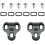Cleats Universal Cycling With Antislip, Lightweight Durable, 2 Pcs, Adjustable Float, Grey 4