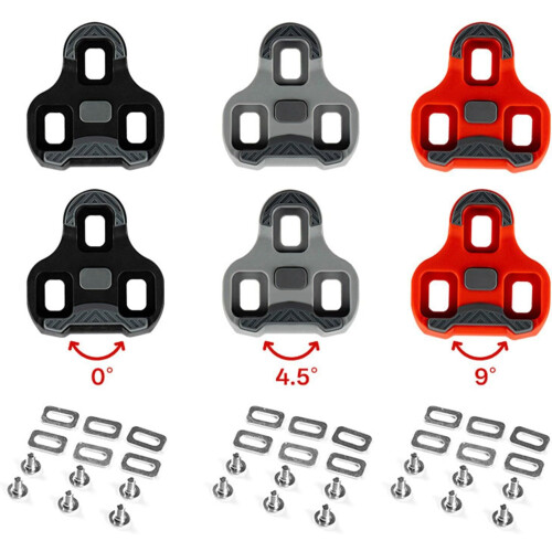 Cleats Universal Cycling With Antislip, Lightweight Durable, 2 Pcs, Adjustable Float, Grey 1