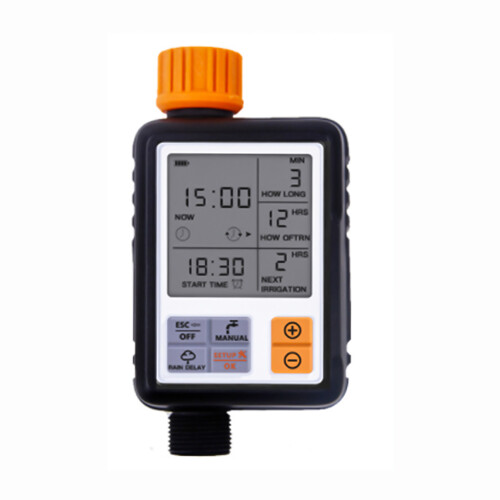 Automatic Watering Timer with Large Screen, 6+ Month Battery Life, Black 2