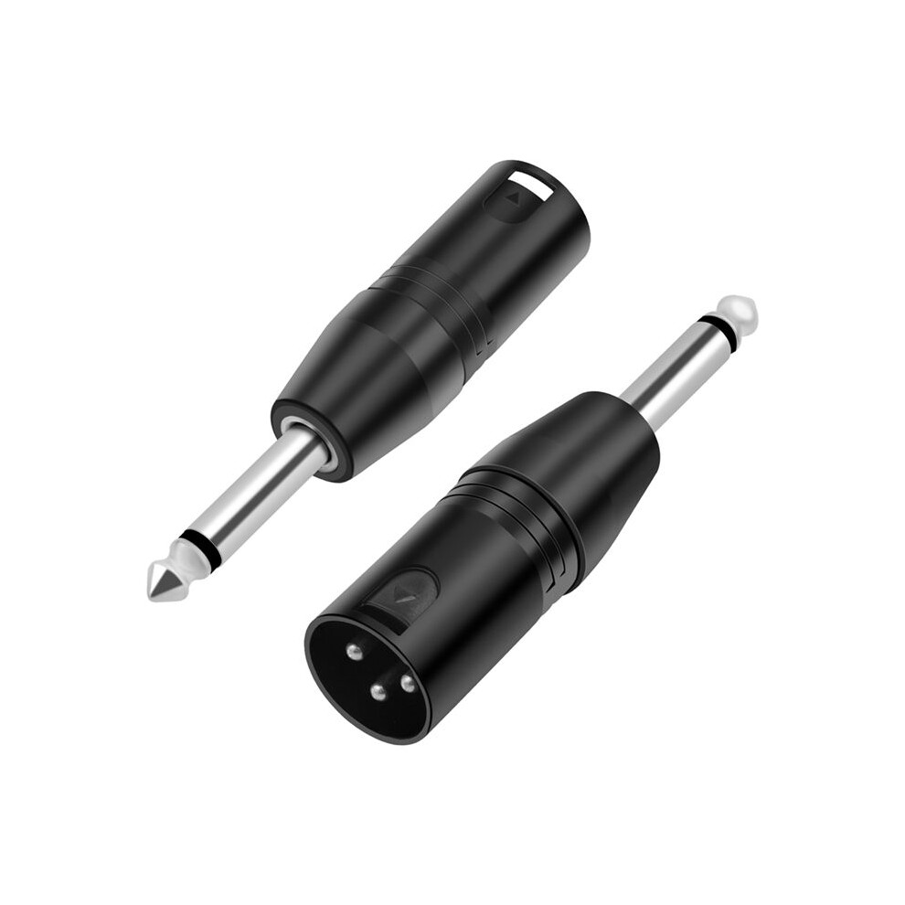 6.35Mm Mono Male To Xlr 3 Pin Male Audio Plug Converter Adapter Connector For Headphone Microphone Amplifier 6033871081490