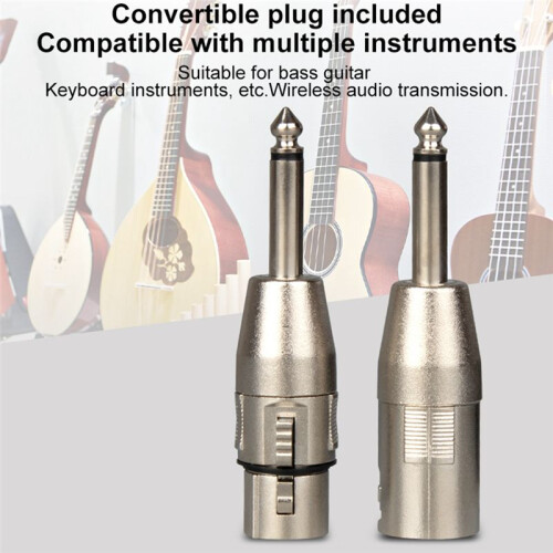 New 2.4g XLR Microphone Wireless Transmitting & Receiving System Dynamic Condenser Microphone Reverberation Adjustment 2