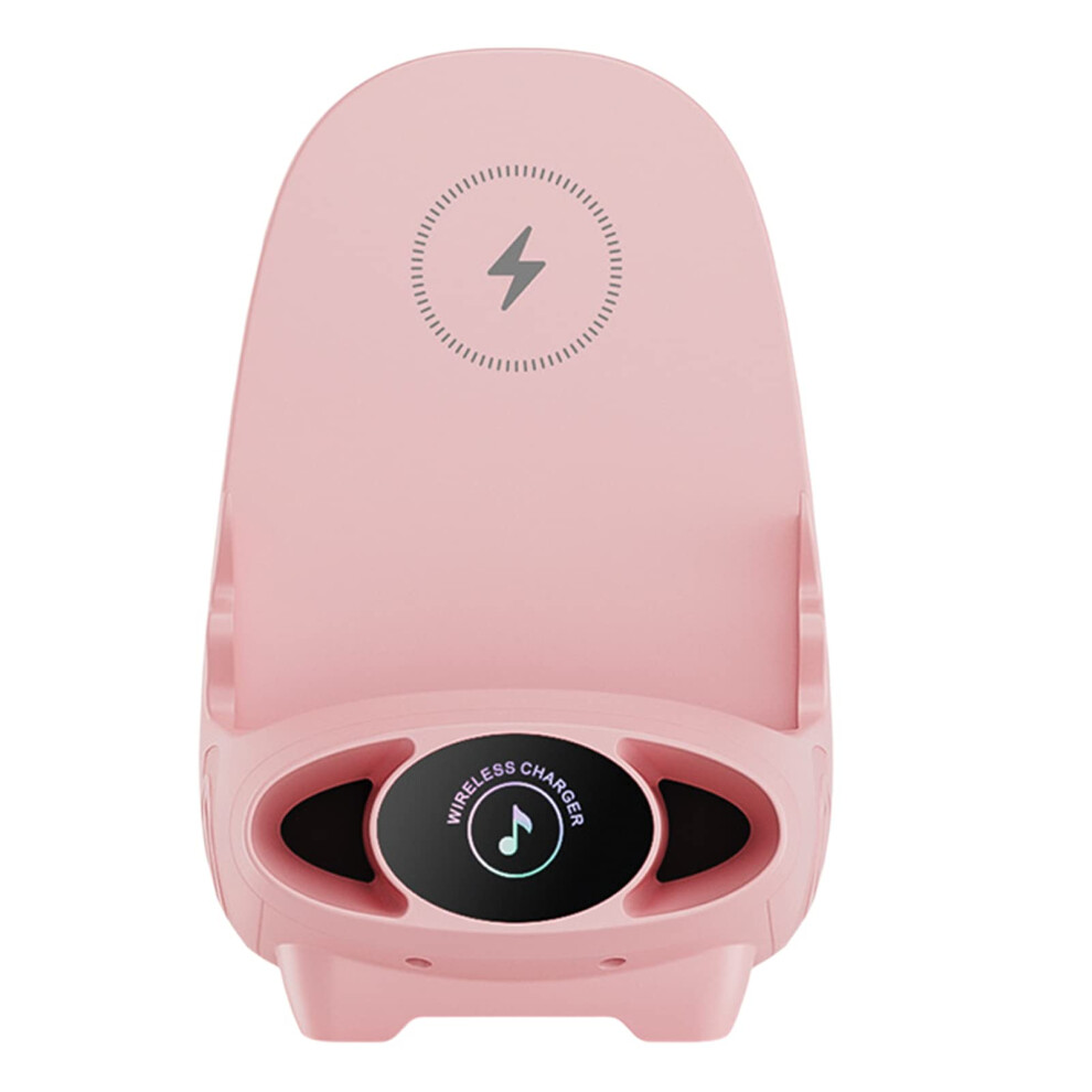 Mini Chair Wireless Charging Stand Fast Wireless Charger With Overheat Protection Pink 9199774110082