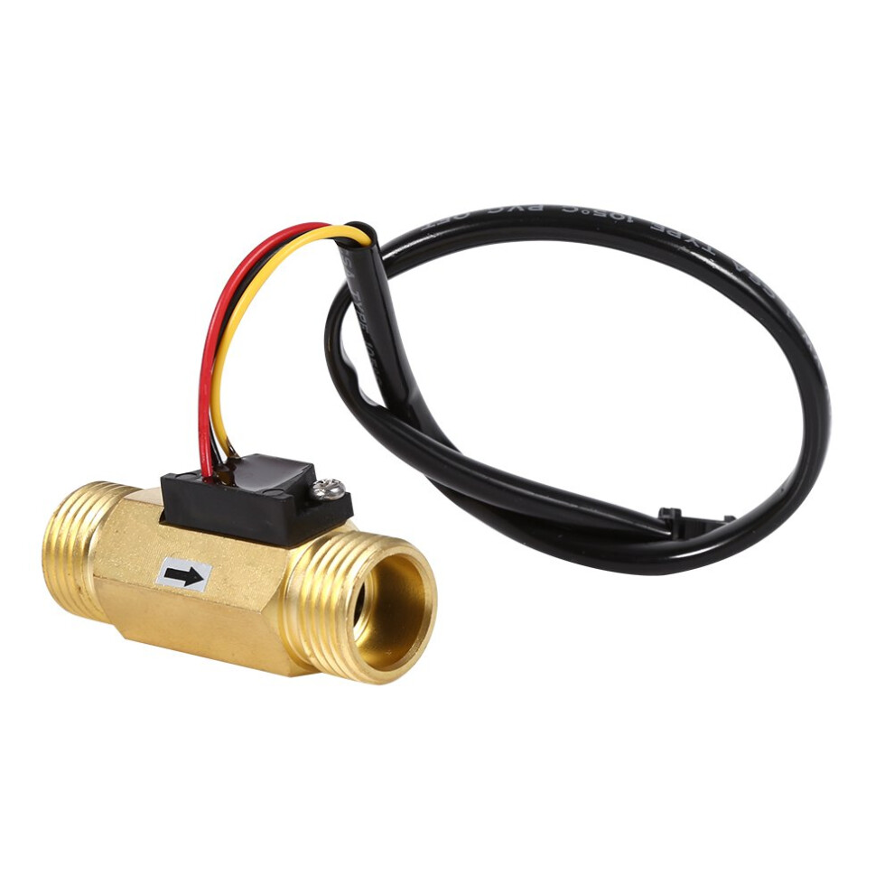 Copper Hall Effect Water Flow Sensor 12X7x2 Low Pressure Activation Wide Range 130L/Min 9347817532029
