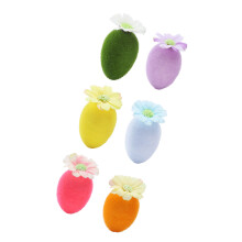 Creatieve paasdecoratie schuimpompoms handgemaakte kleurrijke-A
