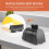 16.4 Ft Magnetic Wall Mount Retractable Belt Barrier, Crowd Control Wall Barrier Fixed Safety Belt with ABS Case 2