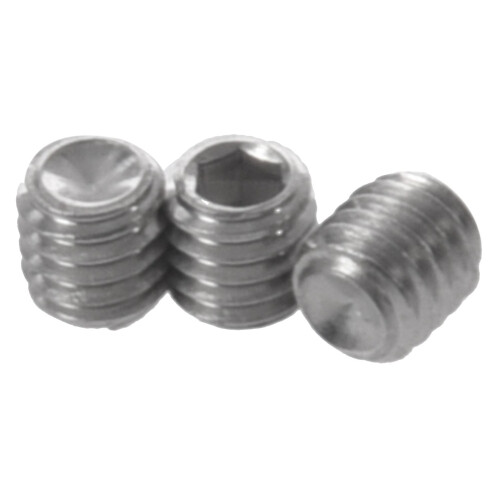 50pcs M3x3mm Stainless Steel Hex Socket Set Cap Point Grub Screws Silver 2