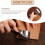 26mm+60mm Leather Press  Roller, Wooden Handle Leather Rolling  Roller, Seam Roller for Leather 2