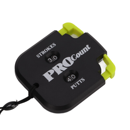 Golf Scorekeeper Mini Double Handheld One Touch Reset Black Yellow Display 2