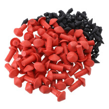 180PCS Car Tire Insert Mushroom Shaped Kit Tubeless Tyres Scooters Motorbikes Rasp and Needle Tools Red Black