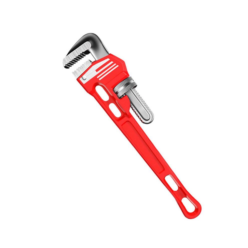 14 Inch Heavy Duty Carbon Steel Pipe Wrench With Adjustable Serrated Jaw And Nonslip Grip 9187378448700