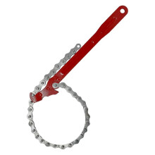 Chain Wrench, 12inch Strap Wrench, Carbon Steel Chain Pipe Wrench Heavy Duty for Semi Truck, Universal Spanner Drain