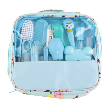 Baby Essentials Cadeauset, Babyverzorgings- en verzorgingsset, inclusief zachte borstel, kam en andere babyverzorgingsproducten, veilige set voor