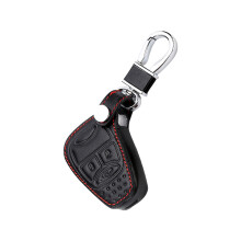 Husă cheie din piele pentru Jeep Wrangler Compass Freelander, breloc metalic, protecție telecomandă durabilă și la modă, cusută manual