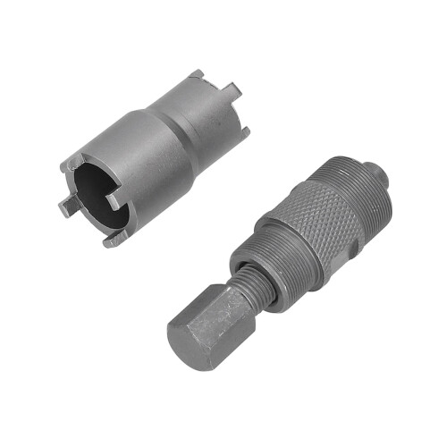 Repair Tools for Engine Service, Clutch Lock Nut Tool Flywheel Puller Tool 27mm 24mm Clutch Hub Lock Nut Tool Magneto Flywheel Puller for Motorcycle 1
