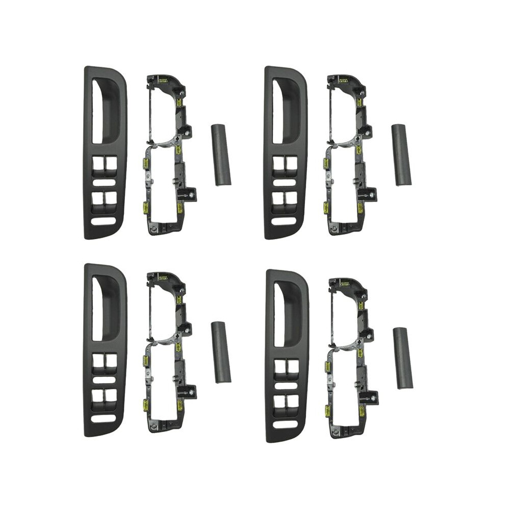 12Pcs Color For Bora 4 Interior Door Handle Lifter Bracket Base Caps 1J1 8671793B1 867 171 E 3B0867175 Black 6133094736877