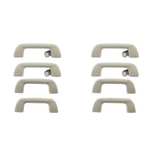 8Pcs Car Inner Roof Armrest Ceiling Pull Handle Door Safety Handle with Hook 74610-52020 for Light Grey
