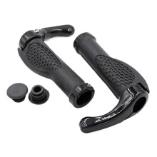 Lock Bike Grips Aluminum Alloy Handlebar Clamp For Road Bike Replacement Black White