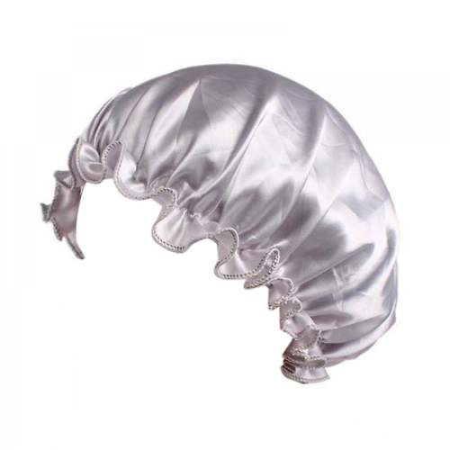 Bonnet de nuit en satin de soie 1 pièce, bande élastique ajustable 2