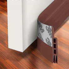 BrownDoor Draft Stopper Under Door Draft Blocker Insulator Door Sweep Weather Stripping Noise Stopper Strong Adhesive