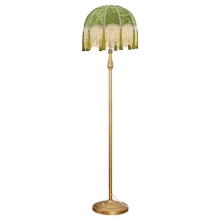 French Rustic Floor Lamp VintageFeel Standing Lamps For Living Room And Study, Tassel Accent, Classic Modern Atmosphere
