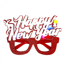 C10Christmas Party Glasses Props Eyewear Christmas Newyear Party Celebration Sunglasses Decoration Adult Kids LED Eyewear C8