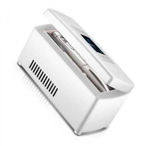 MulticolorStorage Case Pouch Medicine Refrigerator Adjustable 2-18C LED Display Multiple Charging Option Travel Essential
