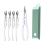 Set di 3 utensili per frutti di mare, pinze, cucchiaio, cracker, rosa 1