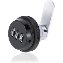 3 Digit Combination Lock Black Zinc Alloy Mechanical Code Lock Code Box Security Number Lock For Armo Mailbox