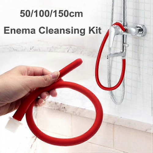 Canule en silicone de 150 cm pour lavement et douche vaginale douce.